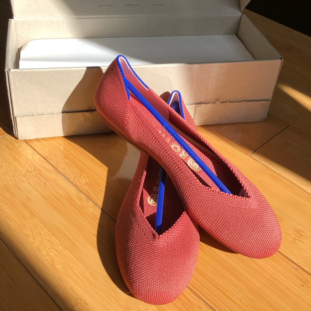 Rothy’s copper round toe flat shoes